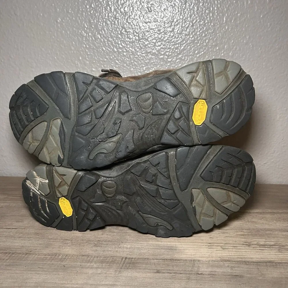 Vasque Scree 2.0 Mid Vibram Mens Size 9.5M Waterproof Hiking Boots Brown Leather
